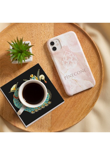 Stone Şahmeran, Hayat Ağacı, Nar Taş Bardak Altlığı – 4’lü Set, 10x10 cm Dekoratif Masaüstü Koruyucu Doğaltaş Altlık |SC254| fırsatları