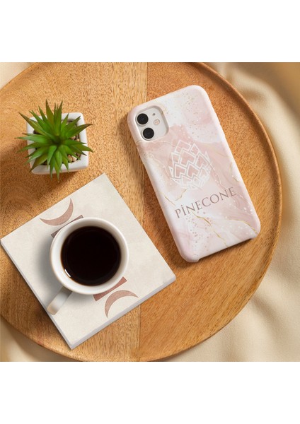 Minimalist, Bohem, Soyut Taş Bardak Altlığı Masaüstü Koruyucu Altlık 4 Parça Set 10x10cm Stone Coasters SC261