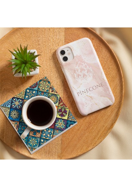 Stone Etnik Desen Taş Bardak Altlığı – 4’lü Set, 10x10 cm Dekoratif Masaüstü Koruyucu Doğaltaş Altlık |SC276| fırsatları