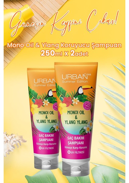 Monoi Oil & Ylang Koruyucu Şampuan 250 ml x 2 Adet