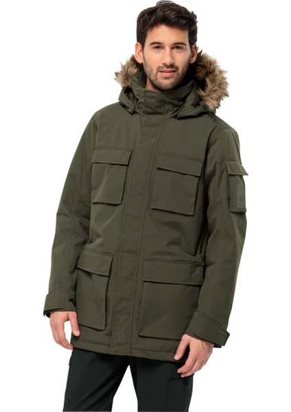 Jack Wolfskin Glacier Canyon Haki Erkek Outdoor Ceketi 1107674-4341