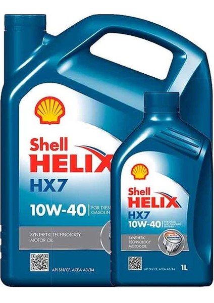 HELIX HX7 10W-40 Motor Yağı 4+1 Litre ( Üretim Yılı: 2022 )