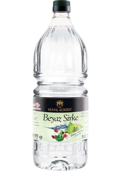 Kemal Kükrer Beyaz Sirke Aloevera 2 lt