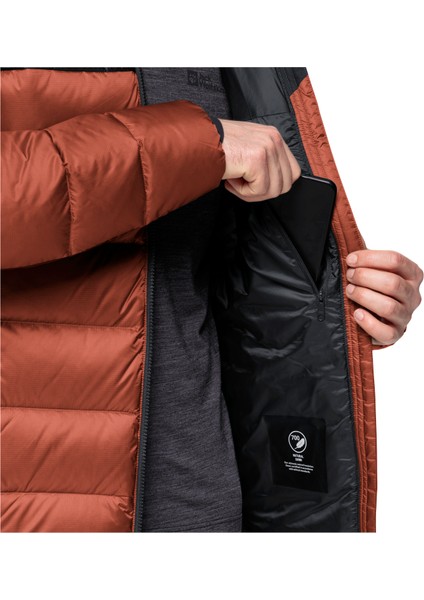 Jack Wolfskin Nebelhorn Down Erkek Turuncu Mont 1207141-2503