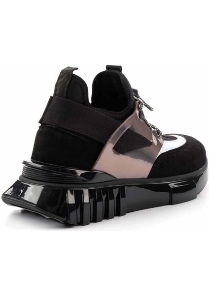 Siyah Süet Kadın Sneaker K01212200002 fırsatları