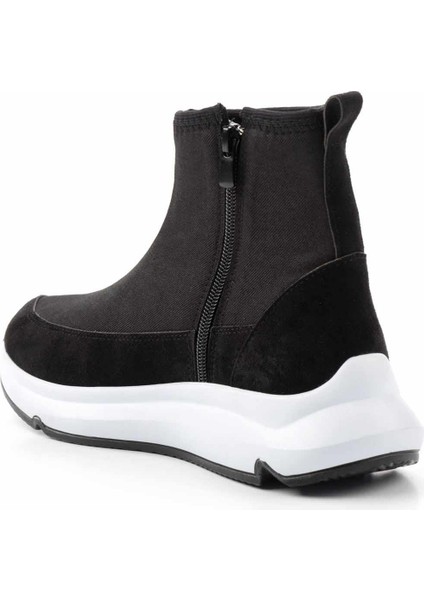Siyah Süet Kadın Bot & Bootie K01228070002 fırsatları