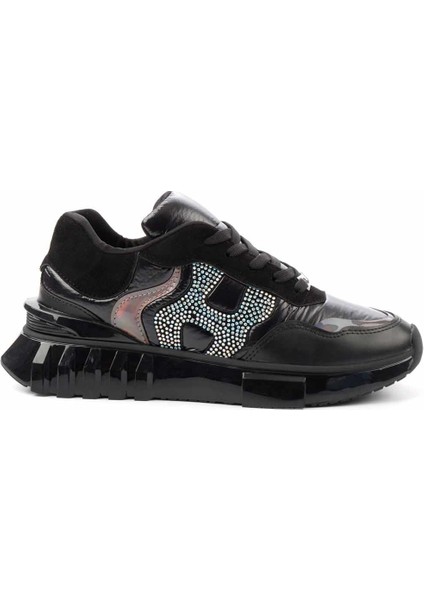 Siyah Süet Kadın Sneaker K01212200602