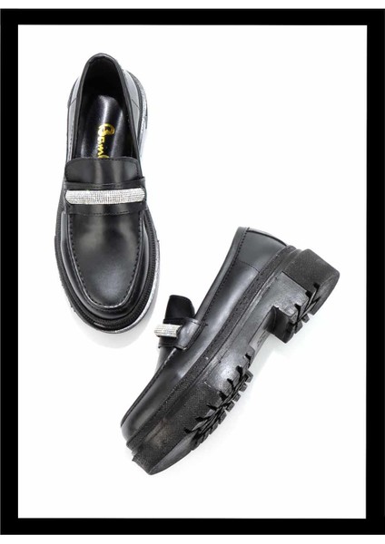 Siyah Kadın Loafer Ayakkabı K01891300409