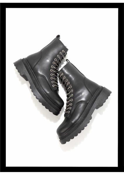 Siyah Kadın Bot & Bootie K02377520209