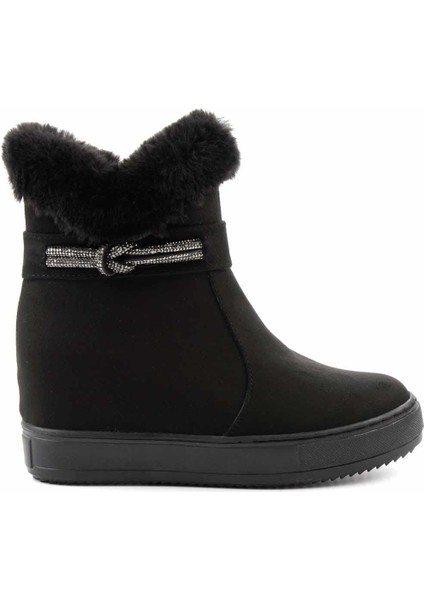 Siyah Süet Kadın Bot & Bootie K02566044002