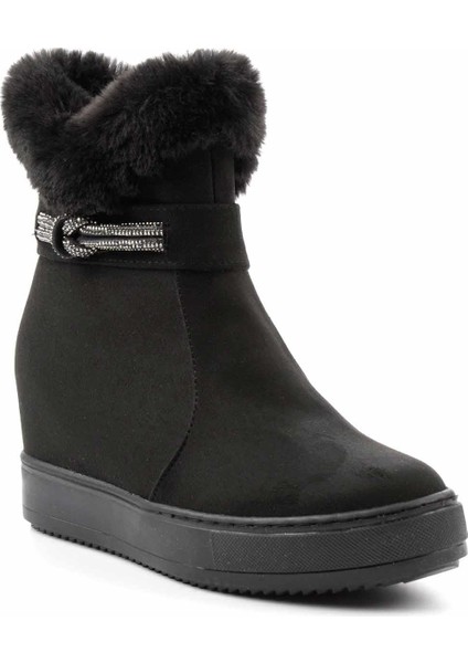 Siyah Süet Kadın Bot & Bootie K02566044002