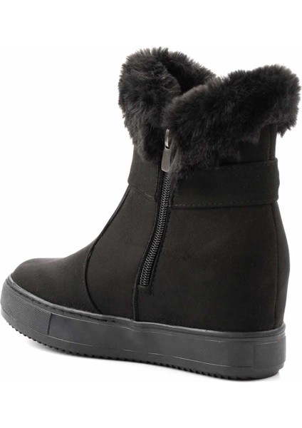 Siyah Süet Kadın Bot & Bootie K02566044002