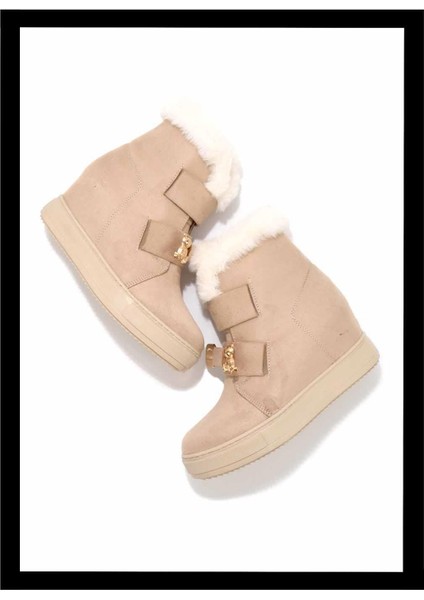 Bej Süet Kadın Bot & Bootie K02566415002