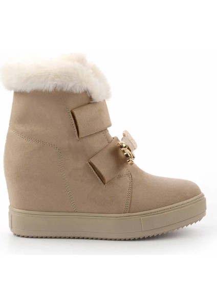 Bej Süet Kadın Bot & Bootie K02566415002
