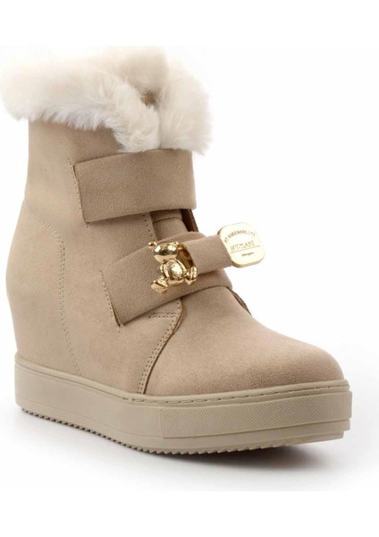 Bej Süet Kadın Bot & Bootie K02566415002