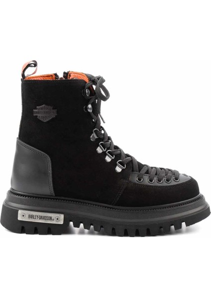 Harley Davidson Black Leather Kadın Bot & Bootie HD0777064302