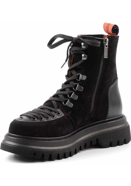 Harley Davidson Black Leather Kadın Bot & Bootie HD0777064302