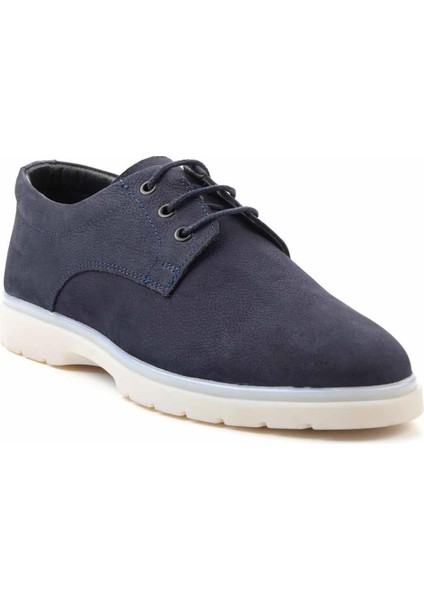 Lacivert Nubuk Leather Erkek Oxford Ayakkabı E01811202001 modelleri