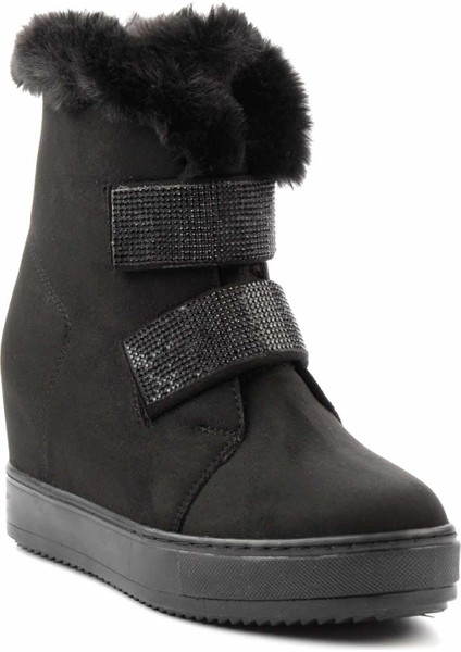 Siyah Süet Kadın Bot & Bootie K02566041502 modelleri