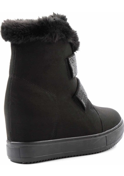 Siyah Süet Kadın Bot & Bootie K02566041502 fırsatları