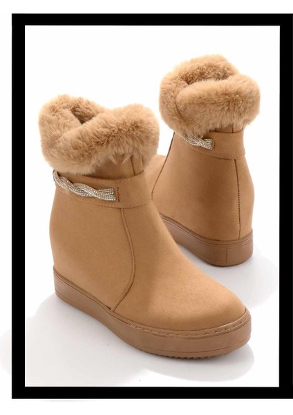 Camel Süet Kadın Bot & Bootie K02566043502