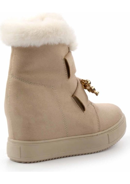 Bej Süet Kadın Bot & Bootie K02566415002