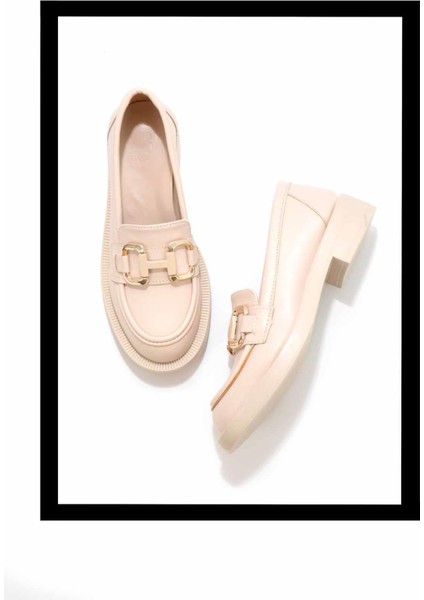 Bej Kadın Loafer Ayakkabı K01246170109