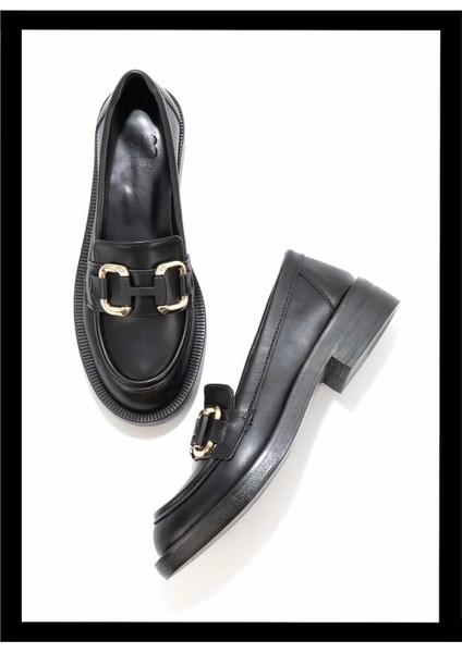 Siyah Kadın Loafer Ayakkabı K01246170109
