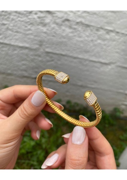 Kadın Gümüş Zirkon Bileklik