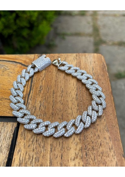 Kadın Gümüş Gurmet Zirkon Taşlı Bileklik