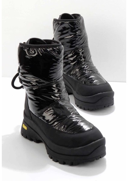 Siyah Paraşüt Kadın Bot & Bootie K02185386167