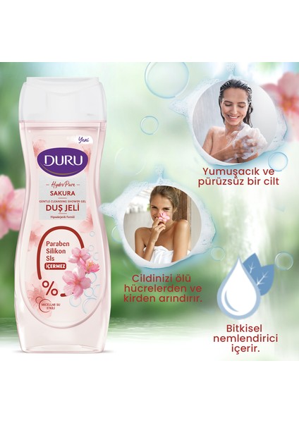 Hydro Pure Sakura Duş Jeli 3X450ML