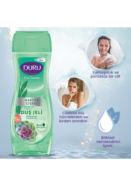 Fresh Sensations Kaktüs Çiçeği Duş Jeli 3X450ML