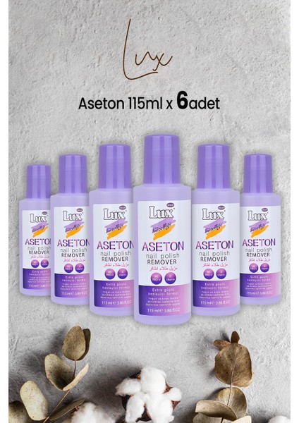 Aseton 115 ml x 6 Adet