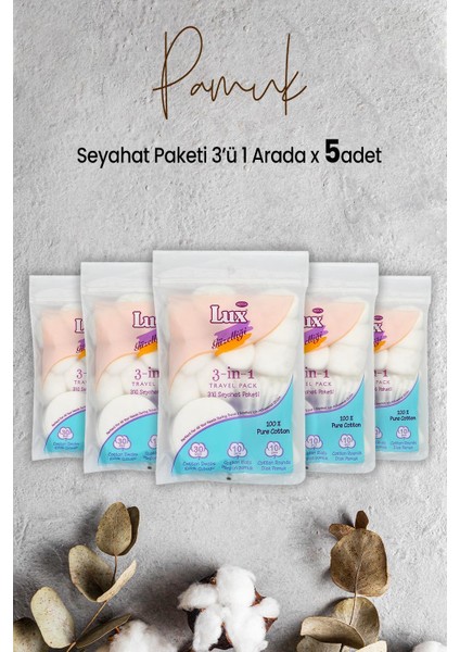 3' Lü Seyahat Paketi x 5 Adet