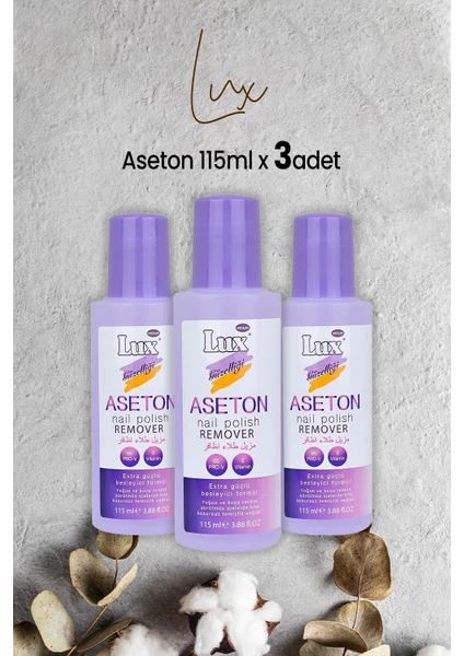 Aseton 115 ml x 3 Adet