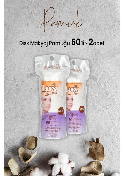 Disk Makyaj Pamuğu 50'li x 2 Adet