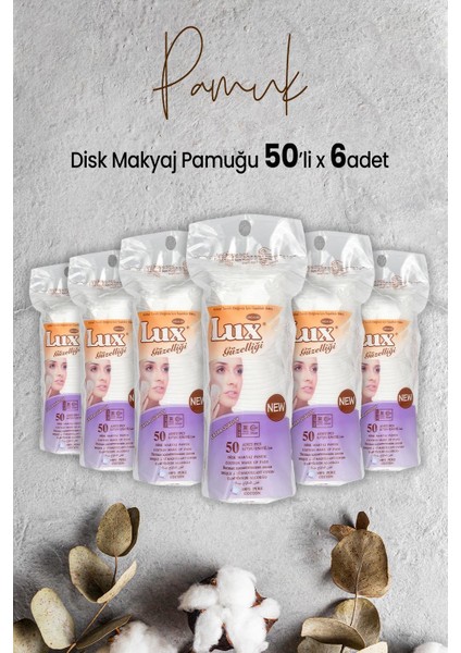 Disk Makyaj Pamuğu 50'li x 6 Adet