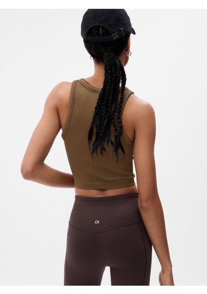 Gapfit Seamless Fitilli Cropped Halter Yaka Atlet