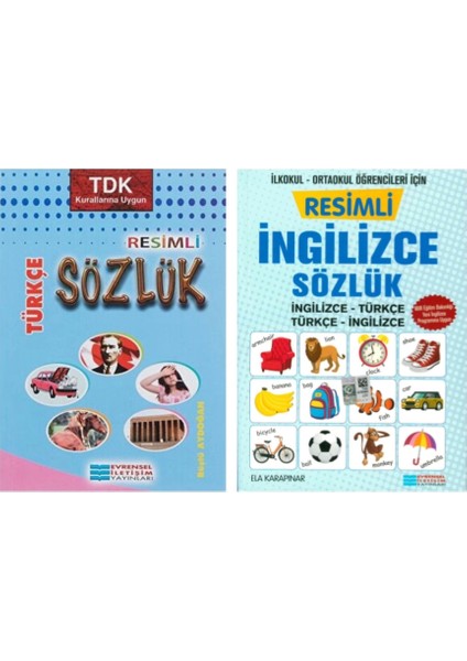 Resimli Türkçe Sözlük - Resimli İngilizce Sözlük 2’li Set