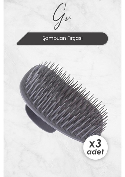 Şampuan Fırçası Gri 4237 x 3 Adet