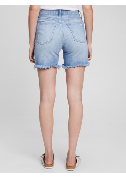 High Rise Washwell™ Cheeky Denim Şort