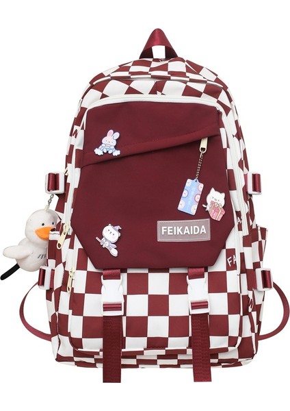 Sırt Kadın Kore Tarzı Üniversite Öğrencileri Sırt Ortaokul Öğrencileri Büyük Kapasiteli Hafif Okul Çantası (Yurt Dışından)