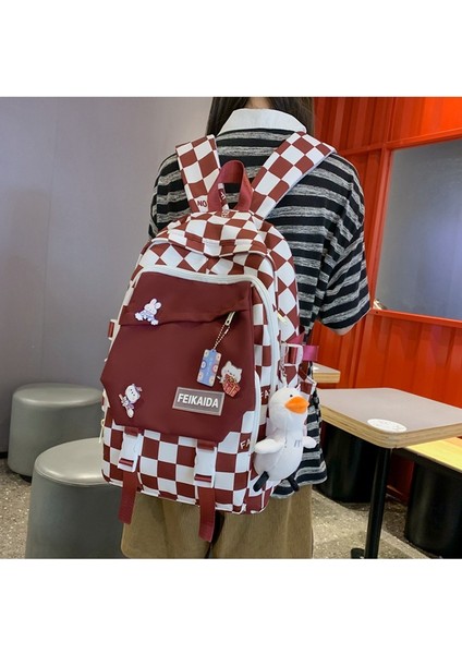 Sırt Kadın Kore Tarzı Üniversite Öğrencileri Sırt Ortaokul Öğrencileri Büyük Kapasiteli Hafif Okul Çantası (Yurt Dışından) modelleri