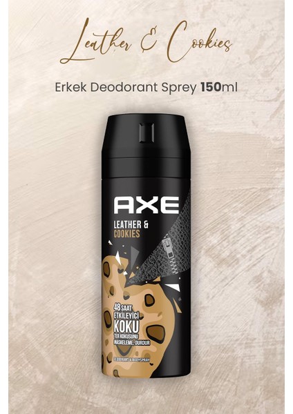 Leather & Cookies Erkek Deodorant Sprey 150 ml