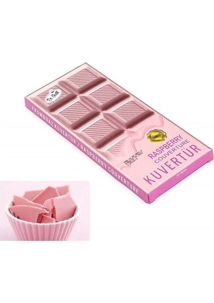 Kuvertür Mini Çikolata Frambuaz 200 gr