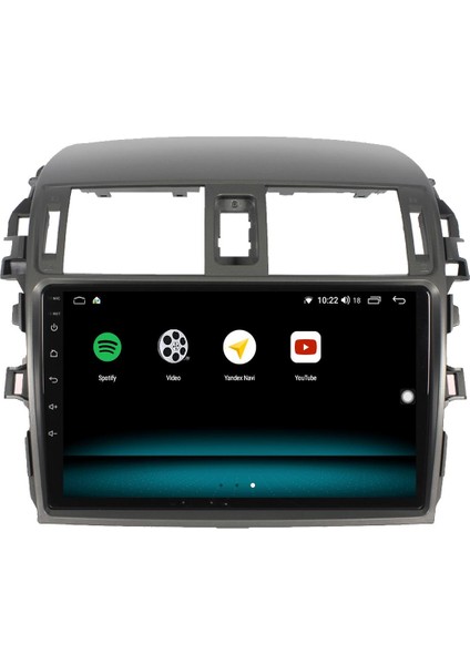 Toyota Corolla Android 13 Multimedya Carplay 4gb RAM+64GB HDD 2007-2012 Navigasyon Ekran
