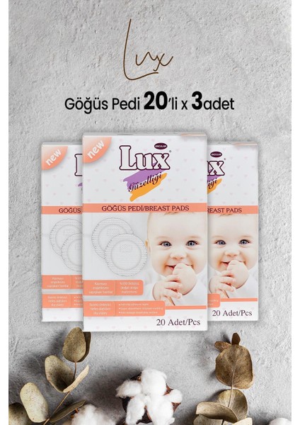 Göğüs Pedi 20' Li x 3 Adet