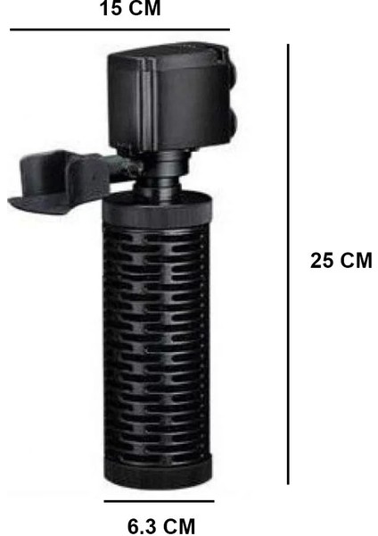 Akvaryum Iç Filtre 15W 1000 Lt/saat FD-1501