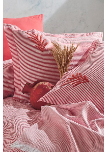 Maribell Çift Kişilik Pikeli Nevresim Takımı - Mercan fiyatları